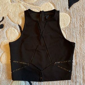 H&M Black Crop Top